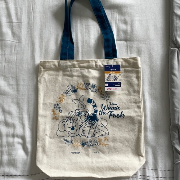 Daiso Whinnie the Pooh Canvas Tote Bag - Picture 2 of 7